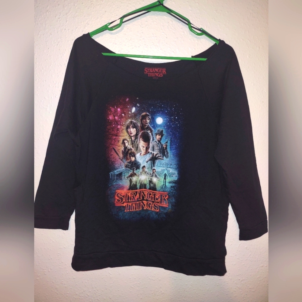 Stranger Things off the shoulder shirt